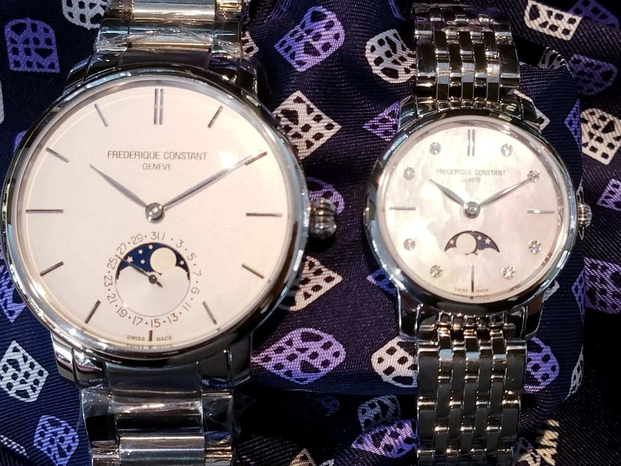 Fc 705s4s6b2 Fc 6mpwd1s6b フレデリックコンスタント スリムラインムーンフェイズ ペアウォッチ Quelle Heure ケルエ 大阪心斎橋店 By 光陽
