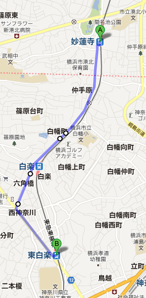 妙蓮寺東白楽