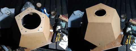 完成した正12面体BOX