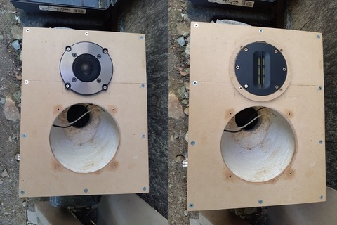 左　D-200用ツィーター　　右　AL-100