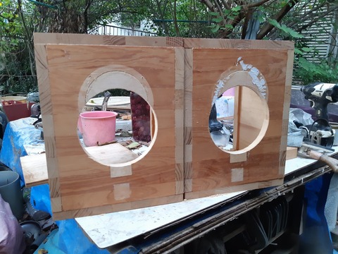 裏バッフルの処理