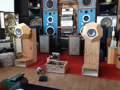 アルパインユニット_正12面体BOX＆ﾎｰﾝﾌﾞｰｽﾀｰ_NW改造