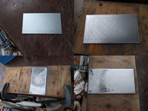 アルマイト剥離の進捗状況