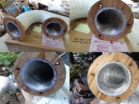 上＿コーティング前　下＿コーティング後