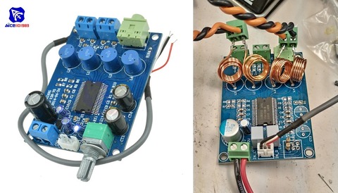 左　オリジナル基板　右　チューニング済基板
