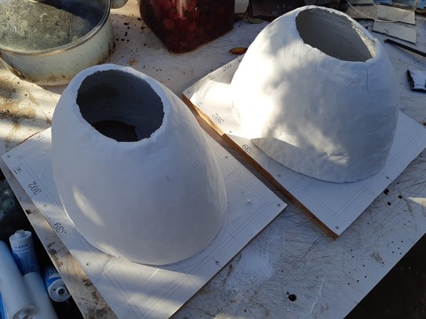 半楕円中空体を仮置きしてみる