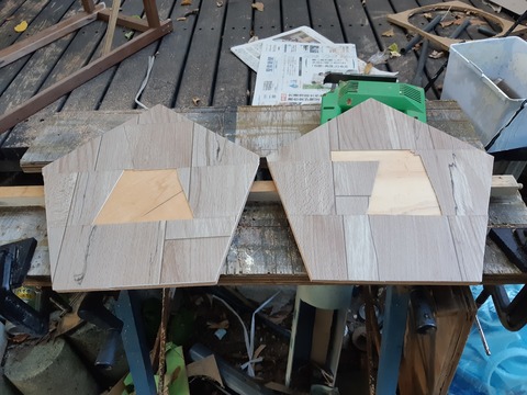 バッフルにはCFを貼り付け