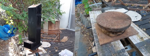 手轆轤を使った塗装