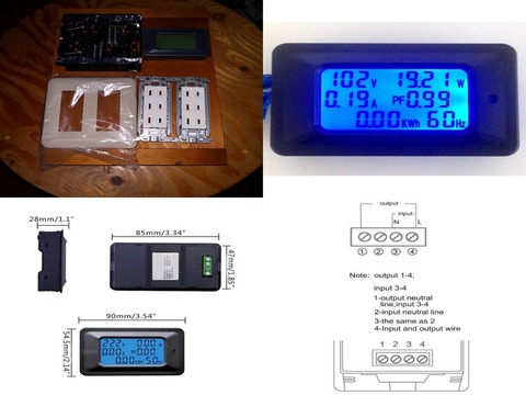 材料とデジタル電力計の詳細