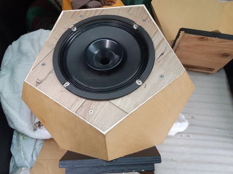 軟化処理後のスピーカー