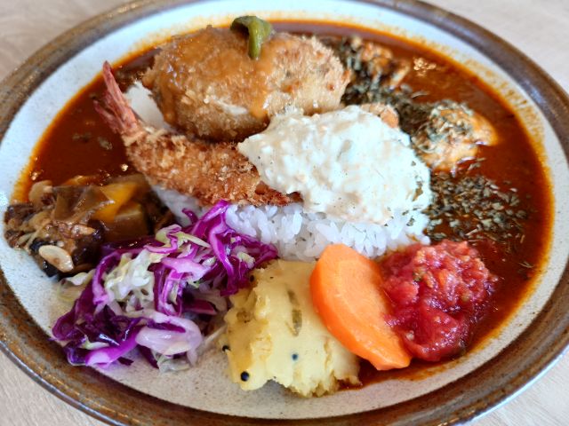 ボリューミーチキンカレー 赤磐市 edo : ＠すすむの食べ歩き備忘録