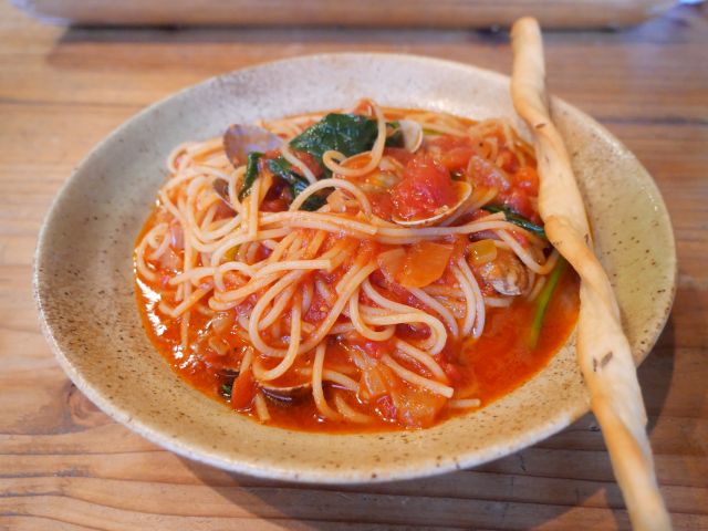蔵の中で頂くパスタ 井原市 くらら すすむの食べ歩き備忘録