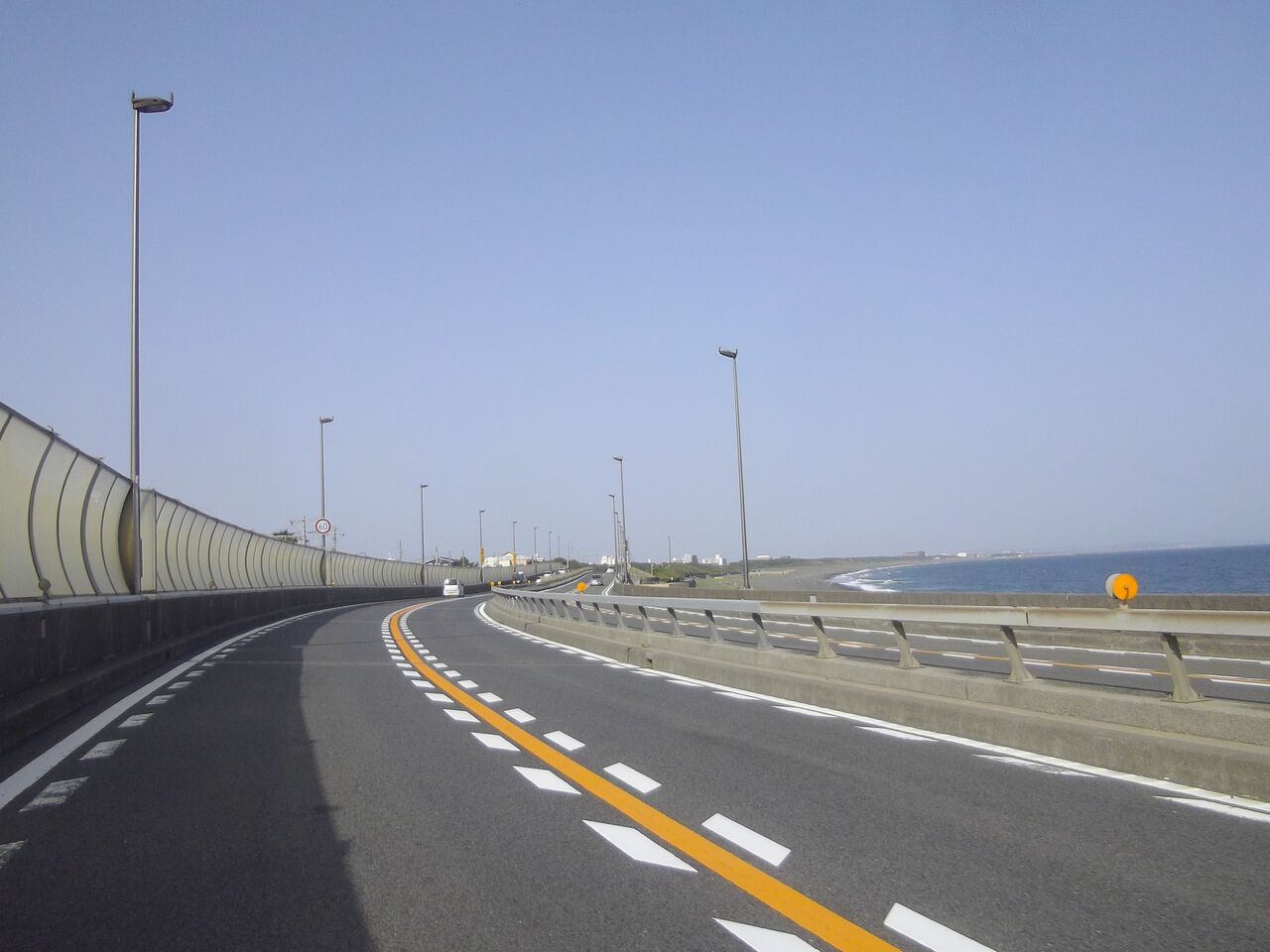 箱根へと導く海岸絶景道路 西湘バイパス 真鶴道路 オレンジライン 神奈川 日本絶景道路