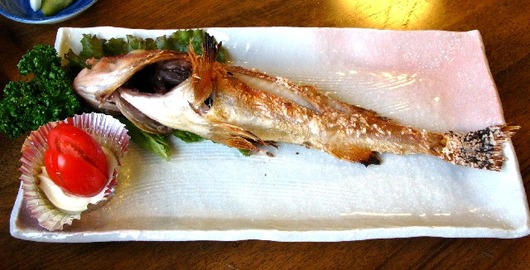 焼き魚かさご