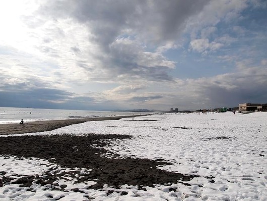 辻堂海岸雪02