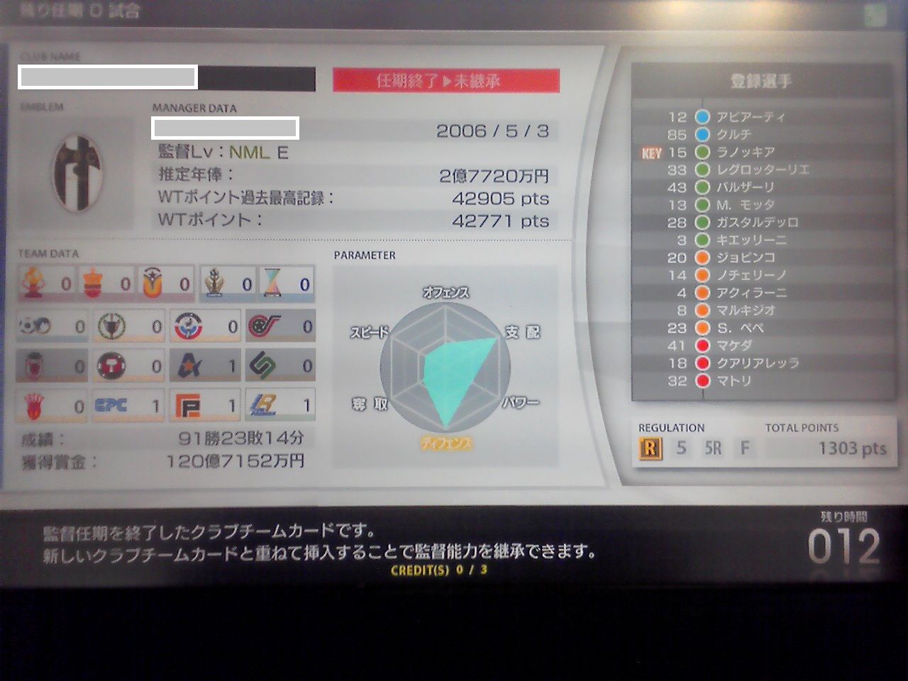 プレイ日記 team i wccf アバッキオ的王者への道のり プレイ日記 team i wccf アバッキオ的王者への道のり