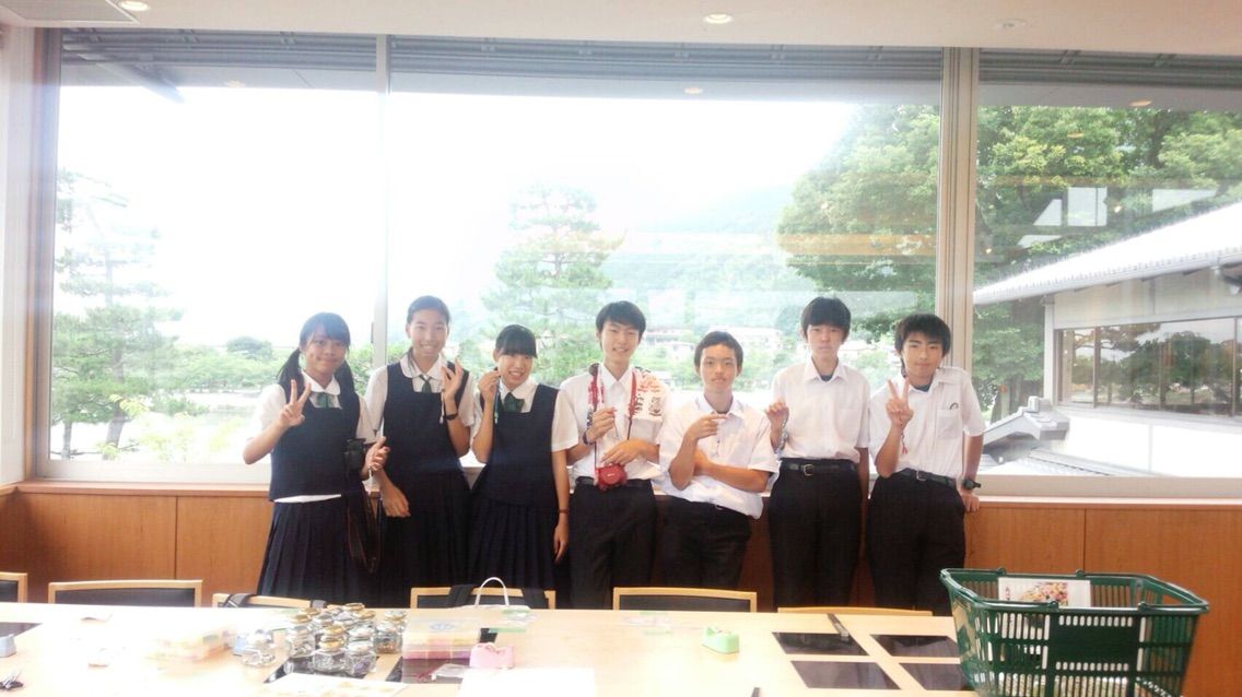 2016年7月8日 久喜東中学校より＊ 手作り京室 思い出の渡し橋（レストラン嵐山 体験教室）