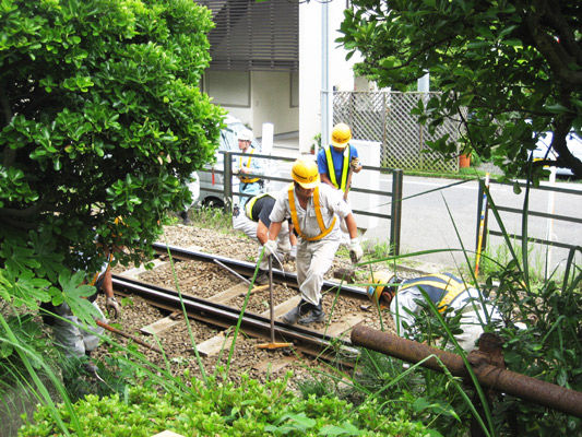 枕木交換工事 r 枕木交換工事 r