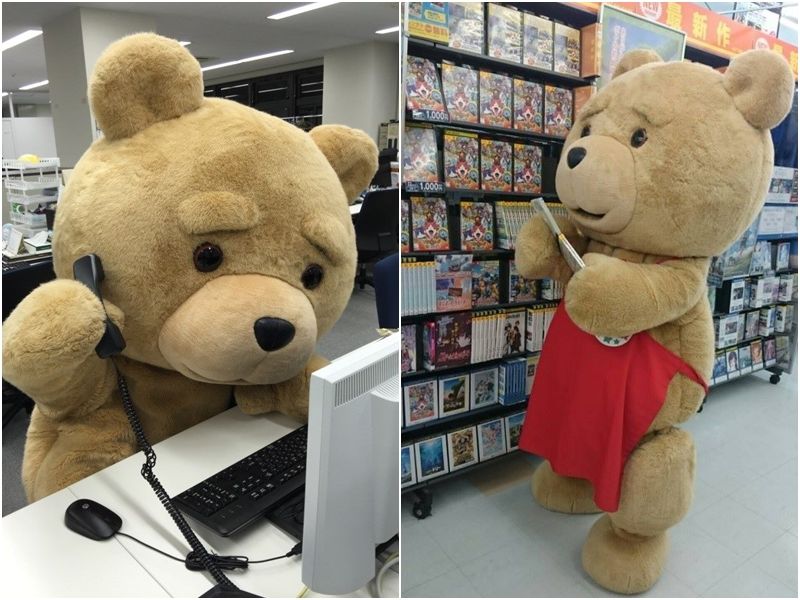 埼玉県こども動物自然公園 ラーメン大好きテッドくん