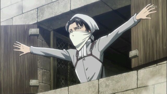 お掃除兵長 º º ウサギ人間部屋