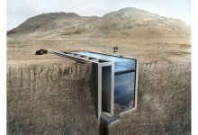エーゲ海を眺める！崖に埋め込まれた斬新な住居デザイン