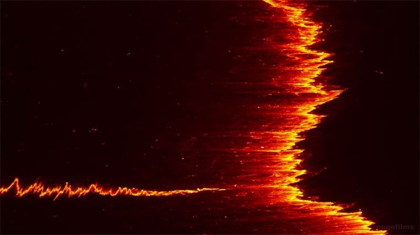 キラウエア火山の噴火口