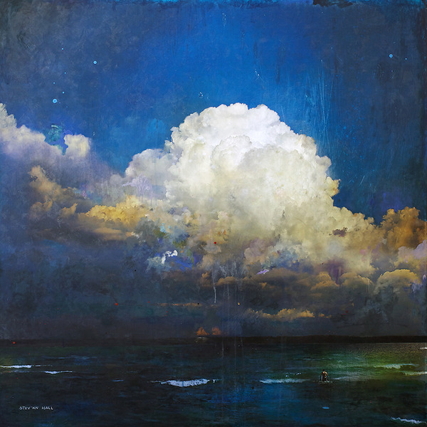 空想と現実の間 絵と写真を融合させた絵画作品 空想と現実の間 絵と写真を融合させた絵画作品