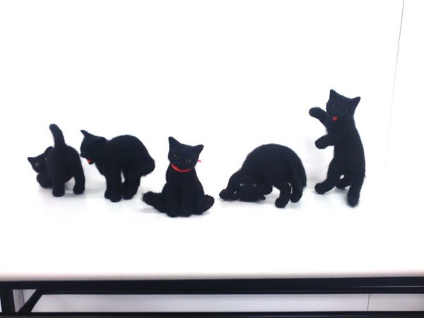 羊毛フェルトのリアル猫人形5