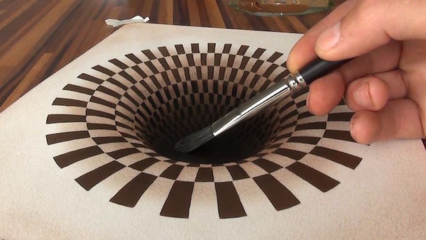 立体的すぎる!紙上に描かれた3Dドローイング【錯視】 (2)