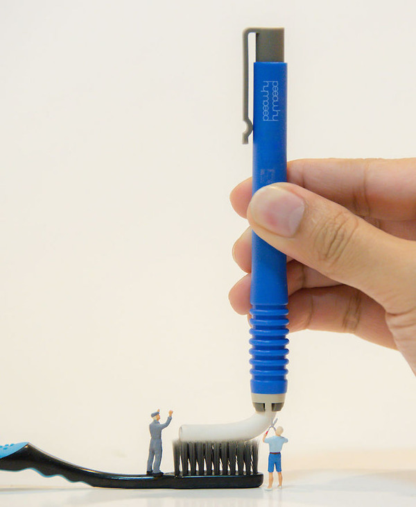 アリエッティ！小人が仕事や生活をしているミニチュアアート (9)