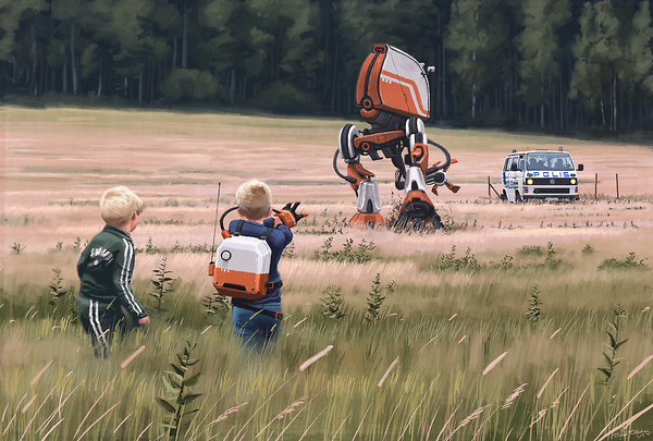 Sci-fi イラスト Simon Stålenhag 4