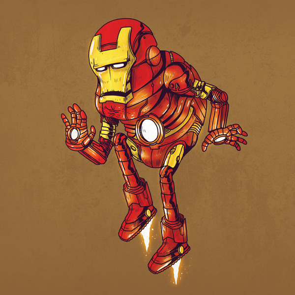 Ironman’s back bent with age