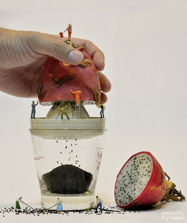 アリエッティ！小人が仕事や生活をしているミニチュアアート (4)