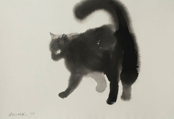 黒猫の絵