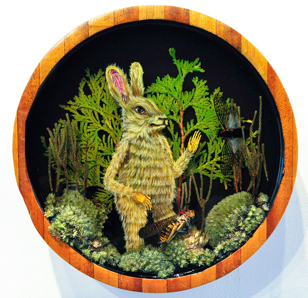 人間に進化したかのような森の動物アート Drew Mosley 4