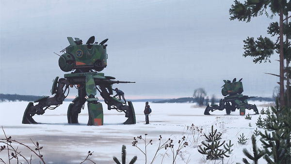 Sci-fi イラスト Simon Stålenhag 2