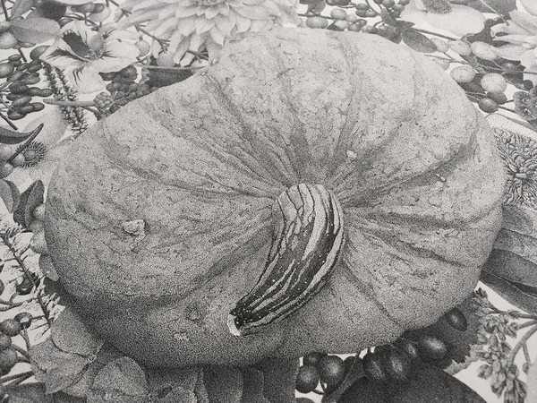 700万の点で描く！370時間をかけて制作された絵画『Autumn』 (10)