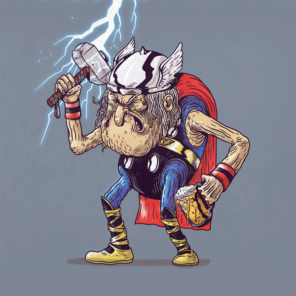 Thor hardly wields the hammer