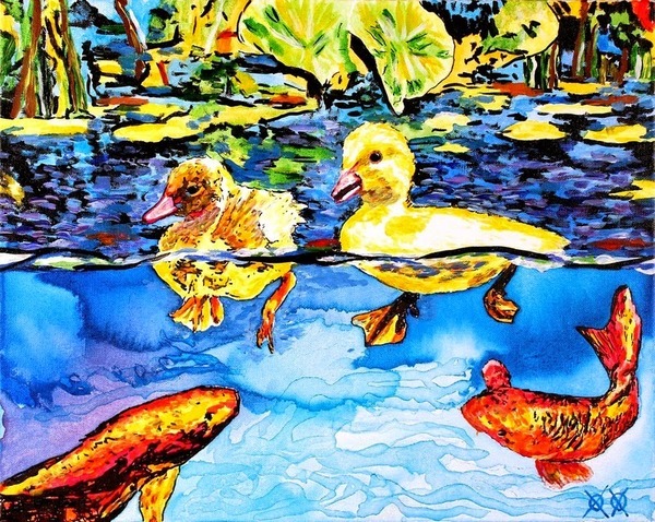 全盲の画家、ジョン·ブランブリットの絵画11