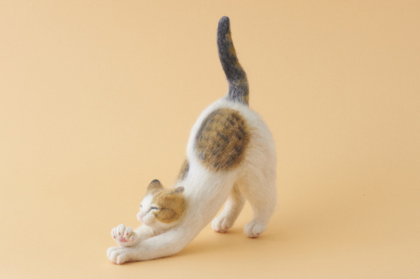 羊毛フェルトのリアル猫人形13