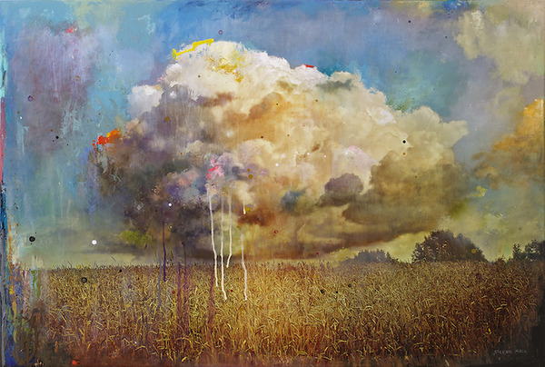 空想と現実の間 絵と写真を融合させた絵画作品 空想と現実の間 絵と写真を融合させた絵画作品