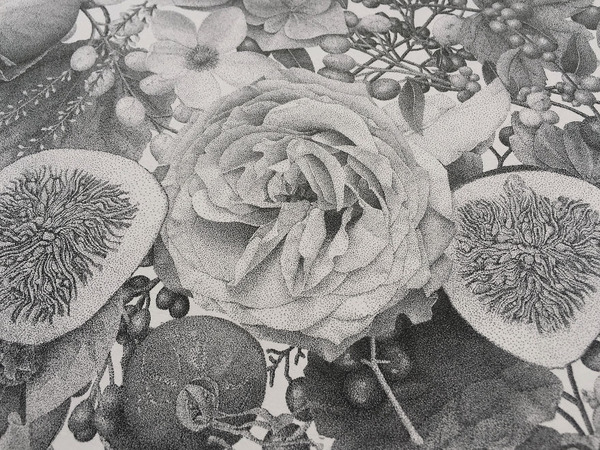 700万の点で描く！370時間をかけて制作された絵画『Autumn』 (7)