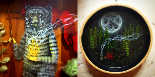 人間に進化したかのような森の動物アート Drew Mosley 5