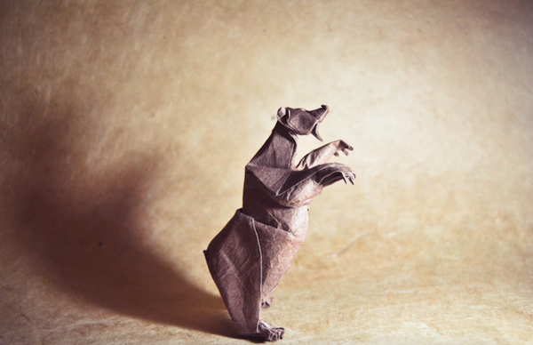 一枚の紙から折り紙で作る動物!折り紙アート (3)