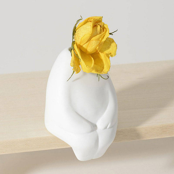 枯れる姿も楽しめる 一輪の花を飾るための人型花瓶 フラワーマン 枯れる姿も楽しめる 一輪の花を飾るための人型花瓶 フラワーマン