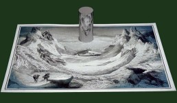 アナモルフィックアート！歪像を鏡で反射させる絵画