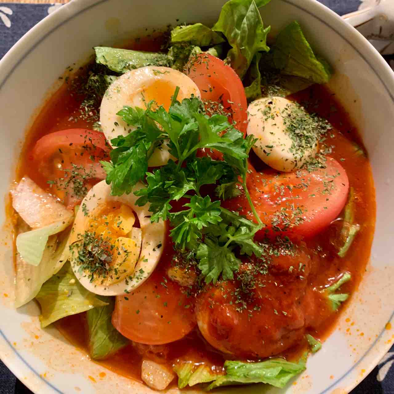 今日のお夕飯 冷やしトマトラーメン Rabirabi Diary