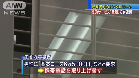 【画像あり】歌舞伎町ってレンタルルームでも売春やってんのか・・・