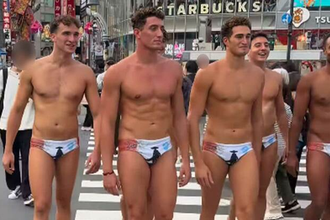 【画像あり】渋谷にトップレスの水着外人が大集合ｗｗｗｗｗｗｗｗｗｗｗ