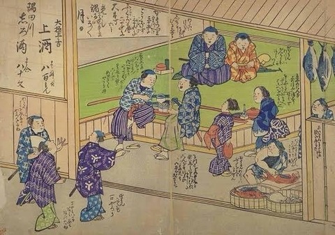 【画像】江戸時代の居酒屋wwwwwwwwww